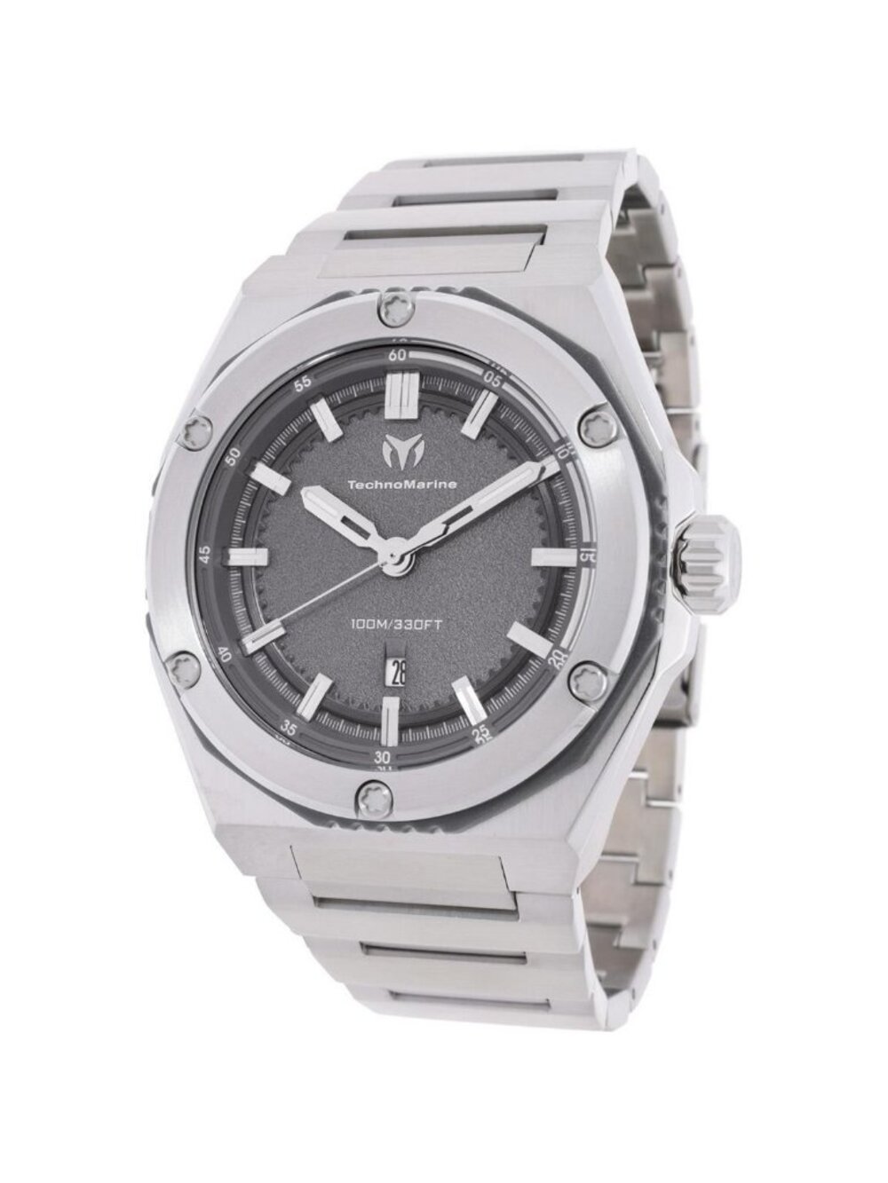 NWT Technomarine Coral Quartz Grey Dial Men's Watch